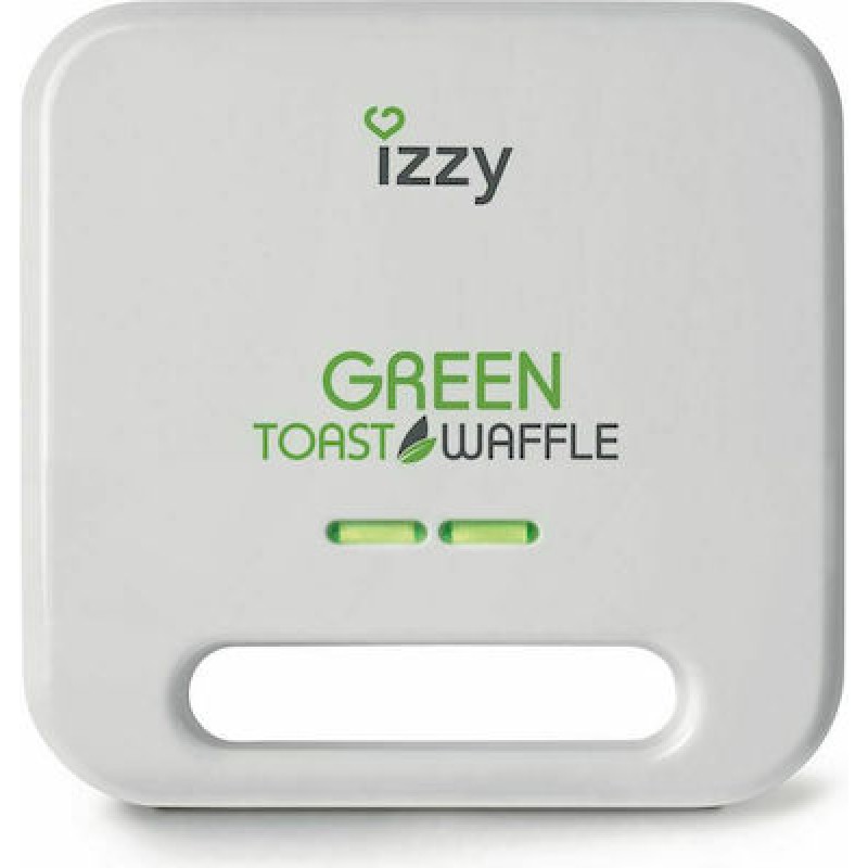 Izzy IZ-2010 Τοστιέρα με Αποσπώμενες Πλάκες για 2 Τοστ 800W Λευκή